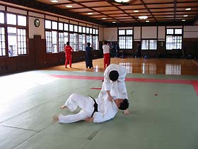 柔道部の練習風景